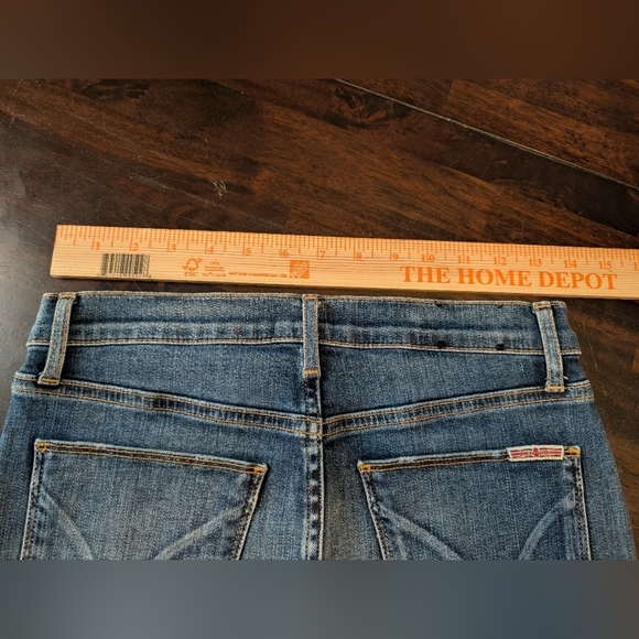 Hudson Remi High Rise Y2K Denim Pencil Skirt w/ Raw Hem. Women's 26,EUC - Picture 5 of 7